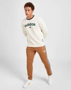 Adidas Originals Collegiate Crew Sweatshirt Herre Hvid -Herretoj Salg jd 594981 f