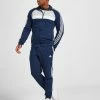 Adidas Badge Of Sport Colour Block Fleece Tracksuit Blå