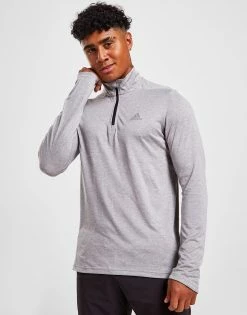 Adidas Tech 1/4 Zip Top Herre Grå -Herretoj Salg jd 595201 b