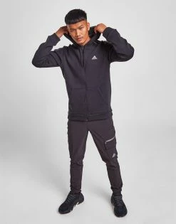 Adidas Energize Full Zip Hættetrøje Herre Sort -Herretoj Salg jd 595582 d