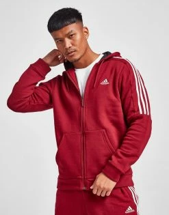 Adidas Energize Full Zip Hættetrøje Herre Rød -Herretoj Salg jd 595649 d