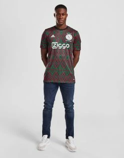 Adidas Ajax X Daily Paper Pre Match Shirt Sort -Herretoj Salg jd 595680 d