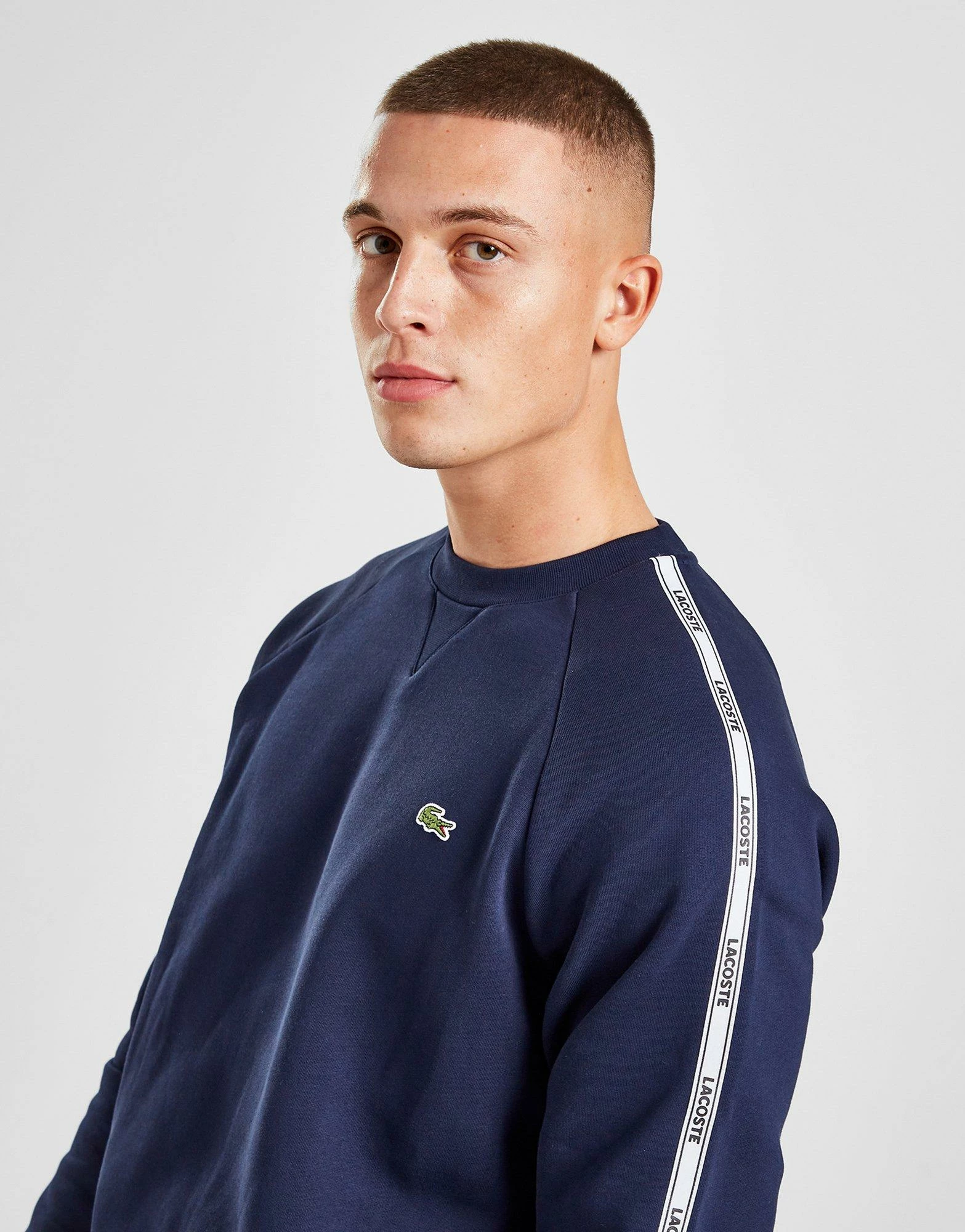 Lacoste Tape Crew Sweatshirt Blå 6 Lacoste Tape Crew Sweatshirt Blå - Billede 4