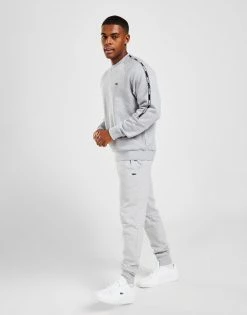 Lacoste Tape Crew Sweatshirt Grå -Herretoj Salg jd 596024 e