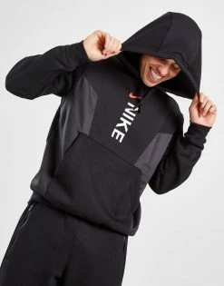 Nike Hybrid Hoodie Sort -Herretoj Salg jd 597078 d