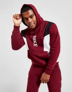 Nike Hybrid Hoodie Rød -Herretoj Salg jd 597079 b
