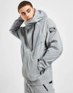 Nike Air Max Woven Lightweight Jakke Herre Grå -Herretoj Salg jd 597093 d