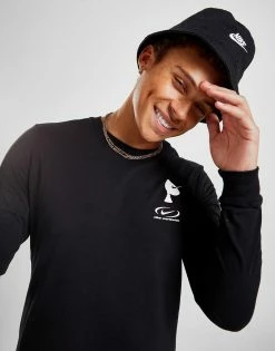 Nike Worldwide Long Sleeve T-Shirt Sort -Herretoj Salg jd 597122 d