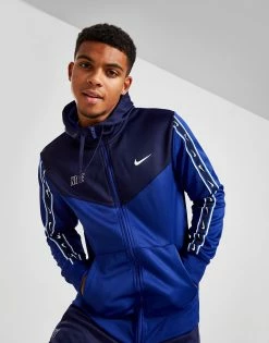 Nike Repeat Poly Full Zip Hoodie Blå