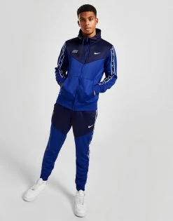 Nike Repeat Poly Full Zip Hoodie Blå -Herretoj Salg jd 597178 d