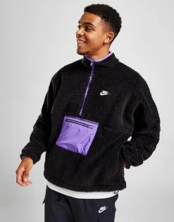 Nike Club Fleece Half Zip Winterized Anorak Sort -Herretoj Salg jd 597180 c