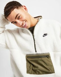 Nike Club Fleece Half Zip Winterized Anorak Hvid -Herretoj Salg jd 597181 c