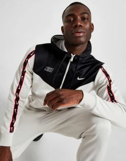 Nike Repeat Full Zip Hoodie Hvid