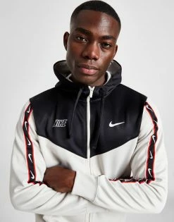 Nike Repeat Full Zip Hoodie Hvid -Herretoj Salg jd 597195 d