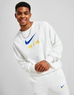 Nike Air Crew Sweatshirt Hvid -Herretoj Salg jd 597201 c