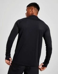 Nike Air Polyknit 1/2 Zip Top Sort -Herretoj Salg jd 597207 b