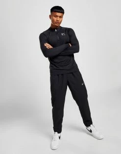 Nike Air Polyknit 1/2 Zip Top Sort -Herretoj Salg jd 597207 d