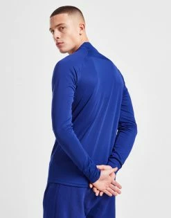 Nike Air Polyknit 1/2 Zip Top Blå -Herretoj Salg jd 597208 c