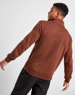 Nike Foundation Hættetrøje Med Halv Lynlås Brun -Herretoj Salg jd 597225 c