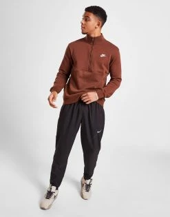 Nike Foundation Hættetrøje Med Halv Lynlås Brun -Herretoj Salg jd 597225 e