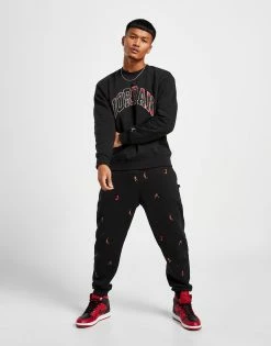 Jordan Essential Holiday Fleece Crew Sort -Herretoj Salg jd 597676 e