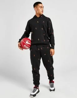 Jordan Sweat à Capuche Imprimé Holiday Homme Sort -Herretoj Salg jd 597913 c