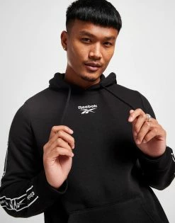 Reebok Tape Hoodie Sort -Herretoj Salg jd 598234 b