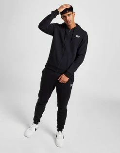 Reebok Core Vector Full Zip Hoodie Sort -Herretoj Salg jd 598255 d