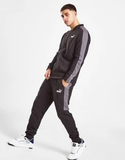 Puma Baseball Fleece Tracksuit Sort -Herretoj Salg jd 601400 g