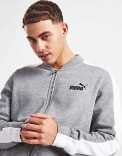Puma Baseball Fleece Tracksuit Grå -Herretoj Salg jd 601401 e