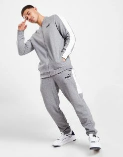 Puma Baseball Fleece Tracksuit Grå -Herretoj Salg jd 601401 g