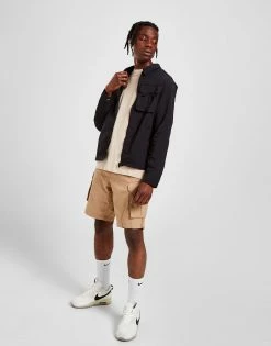 Brave Soul Tech Woven Overshirt Herre Sort -Herretoj Salg jd 602436 e