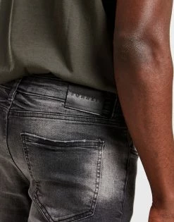 Sonneti Halo Rip Jeans Sort -Herretoj Salg jd 602630 e