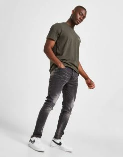 Sonneti Halo Rip Jeans Sort -Herretoj Salg jd 602630 f