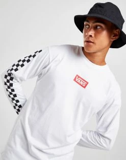 Vans Worldwide Long Sleeve T-shirt Hvid -Herretoj Salg jd 603158 d