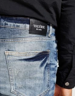 VALERE Azzurro Denim Jeans Blå -Herretoj Salg jd 603337 d