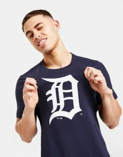 Official Team MLB Detroit Tigers Logo T-Shirt Blå