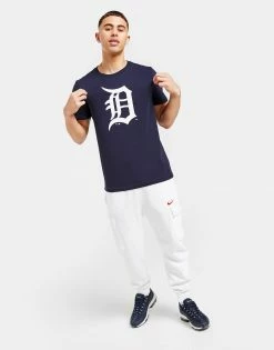 Official Team MLB Detroit Tigers Logo T-Shirt Blå -Herretoj Salg jd 603396 c