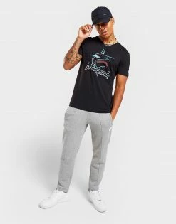 Official Team MLB Miami Marlins Logo T-Shirt Sort -Herretoj Salg jd 603399 d