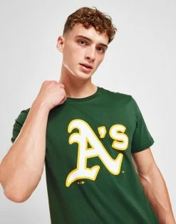 Official Team MLB Oakland Athletics Logo T-Shirt Grøn