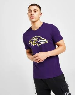Official Team NFL Baltimore Ravens Logo T-Shirt Lilla