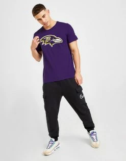 Official Team NFL Baltimore Ravens Logo T-Shirt Lilla -Herretoj Salg jd 603478 c