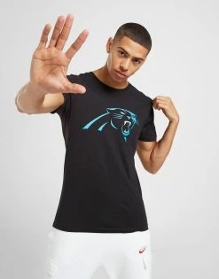 Official Team NFL Carolina Panthers Logo T-Shirt Sort