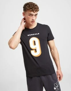 Official Team NFL Cincinnati Bengals Burrow #9 T-Shirt Sort