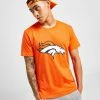 Official Team NFL Denver Broncos Logo T-Shirt Orange -Herretoj Salg jd 603498 a