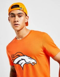 Official Team NFL Denver Broncos Logo T-Shirt Orange -Herretoj Salg jd 603498 c