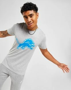 Official Team NFL Detroit Lions Logo T-Shirt Grå