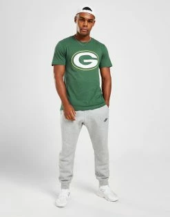 Official Team NFL Green Bay Packers Logo T-Shirt Grøn -Herretoj Salg jd 603525 e