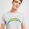 Official Team NFL Los Angeles Chargers Logo T-Shirt Grå -Herretoj Salg jd 603535 a