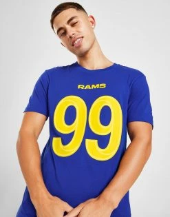 Official Team NFL Los Angeles Rams Donald #99 T-Shirt Blå